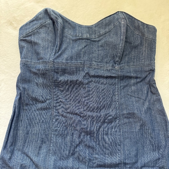 Juicy Couture Denim Strapless Dress Vintage Size XL - Picture 2 of 12